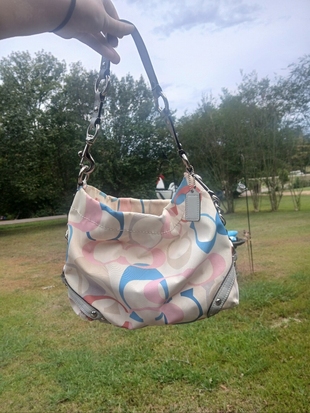 Coach Carly Signature Hobo Bag